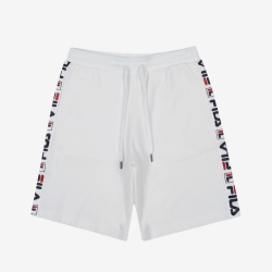 Fila Logo Tape Series - Miesten Shortsit - Valkoinen | FI-86404